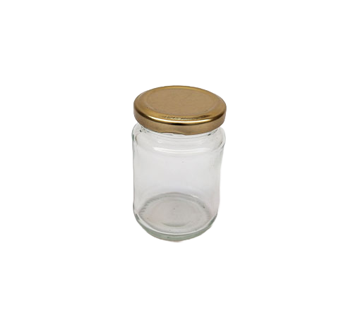 Round Glass Jar with Airtight Cap 150 Ml