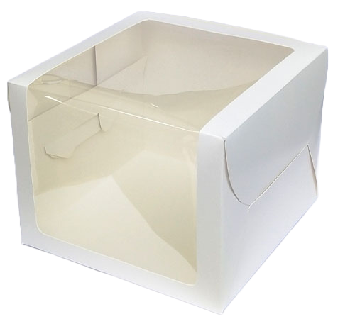Cake Box with Window 10x10x8 Inches – Elegant & Sturdy Packaging