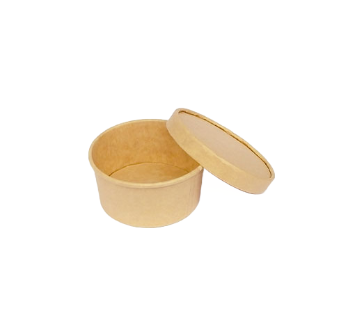 Brown Paper Container – Eco-Friendly 250 ml