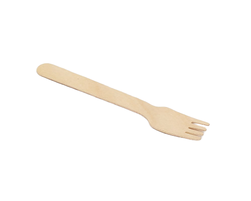 Wooden Fork – Eco-Friendly & Biodegradable Cutlery 140 MM