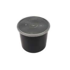 Black Round Container – Sleek, Durable & Multi-Purpose 750 ml