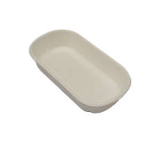 500 ml White Bagasse Tray – Eco-Friendly & Durable Food Packaging