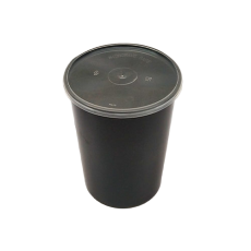 Black Round Container – Premium Storage for Large Portions 1000 ml