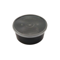 Black Round Container – Compact & Stylish Storage Solution 300 ml