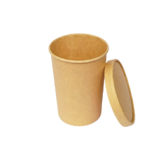 Brown Paper Container – Eco-Friendly 1000 ml