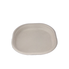 7-Inch Square Bagasse Brown Plate – Eco-Friendly & Durable Tableware