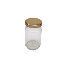 Round Glass Jar with Airtight Cap 150 Ml