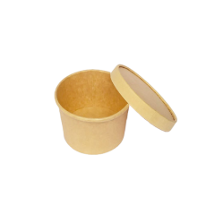 Brown Paper Container – Eco-Friendly 350 ml